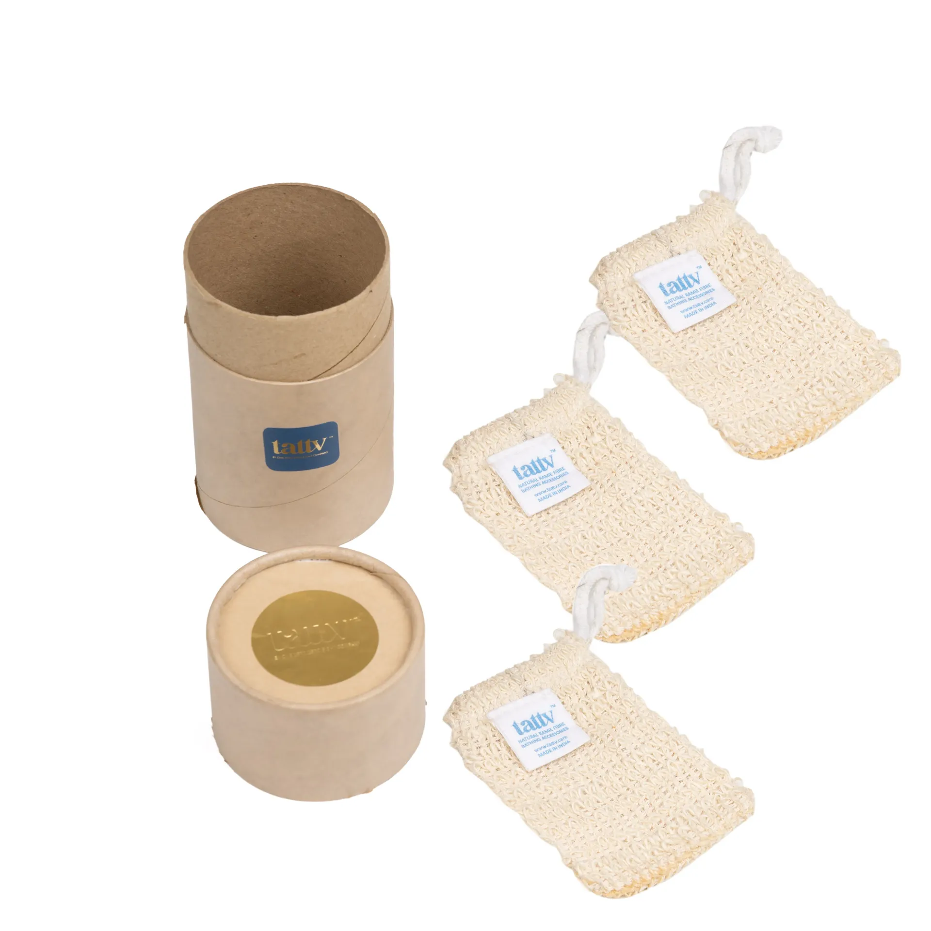 [RAMIE-SS] Soap Saver Pouch - Ramie Fiber